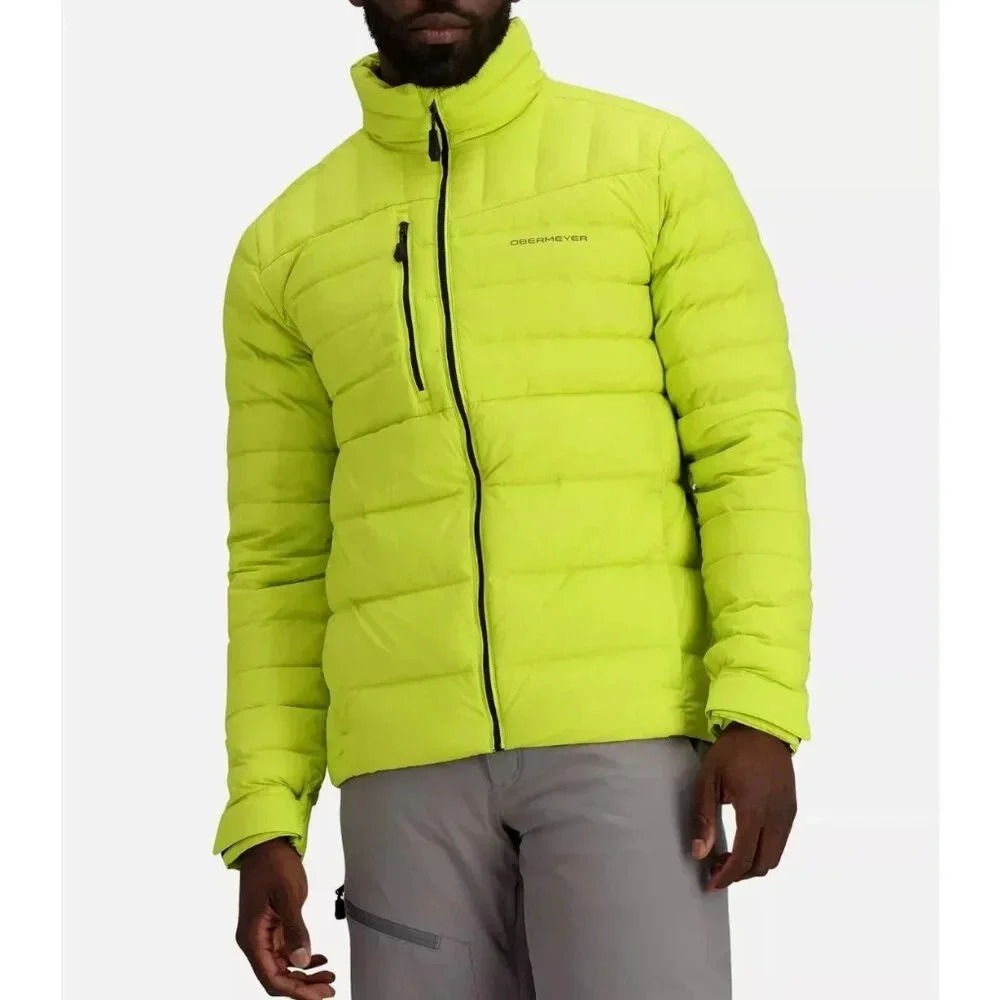 Obermeyer Men's Klaus Down Jacket LARGE Spark 800FP Winter‎ Sports Outdoor NWT